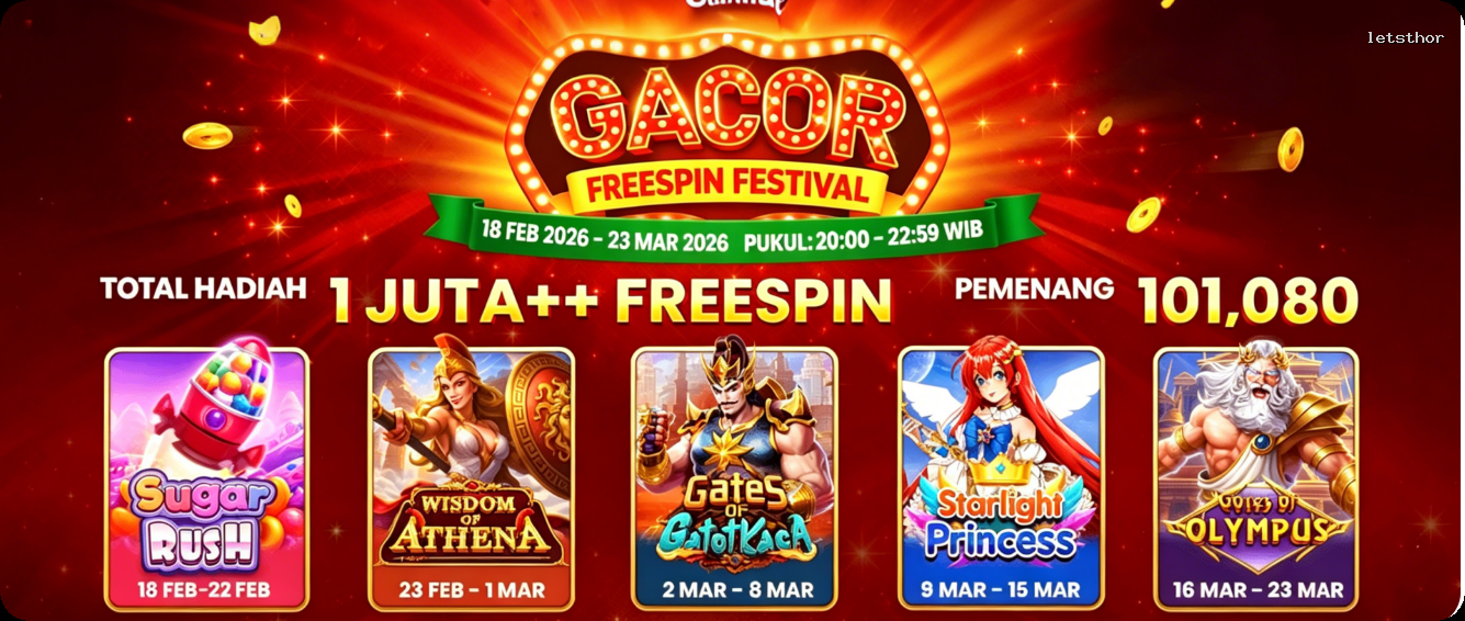 Login letsthor Sekarang Bonus Melimpah
